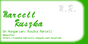 marcell ruszka business card